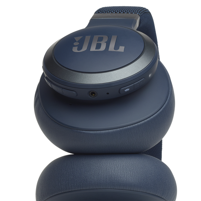 JBL Live 650BTNC - Blue - Wireless Over-Ear Noise-Cancelling Headphones - Detailshot 2 image number null